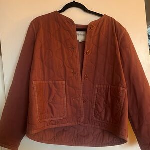 Pink Madewell Cotton Quilted Liner Jacket. Very gently used. Size M.